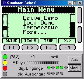 Screenshot LCD-Simulator