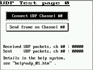 screenshot 'UDP test'